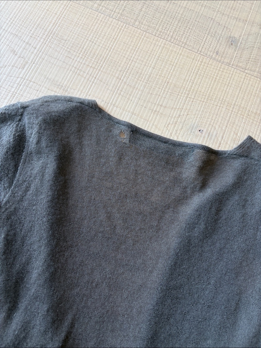 Rick Owens 100% cashmere hole detail short-sleeve cardigan - Picture 8 of 8